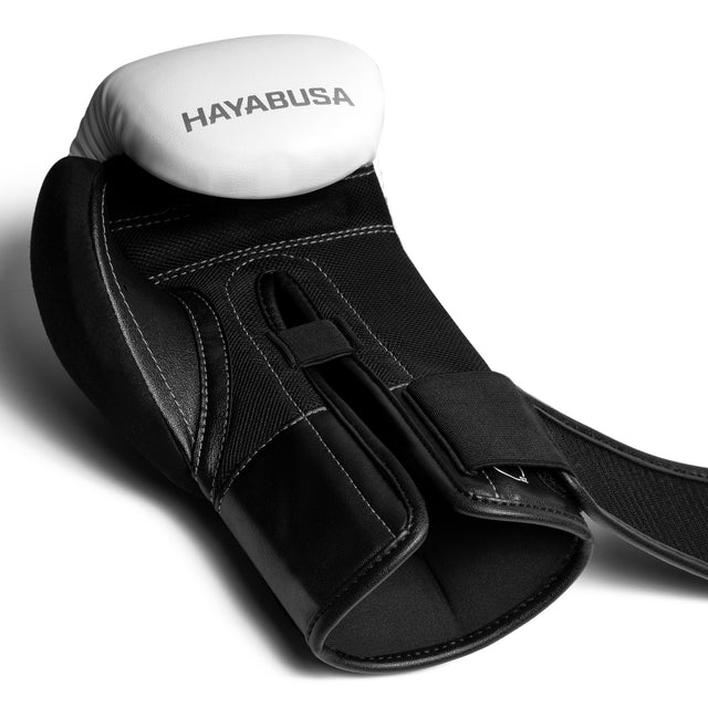 Guantes de boxeo Hayabusa E1 Niños – Blanco/Negro/Plata
