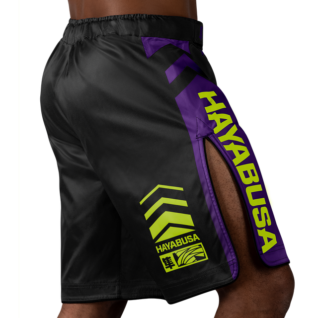 Pantalones de MMA Hayabusa Icon Lang – Negro/Neón