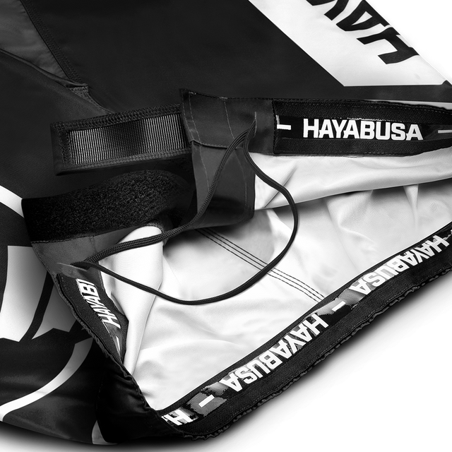 Hayabusa MMA-shorts Icon Lang - Sort/Hvid