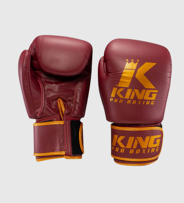 Rękawice bokserskie King Pro Boxing BGVL3 – Bordowy/Złoty