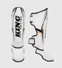 King Kickboxing Shin guards Thor – White/Black/Gold – Shin guards