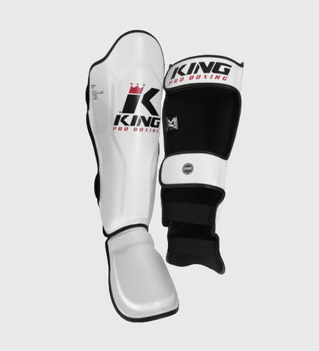 King Kickboxing Skinnebensbeskyttere - Hvid - Skinnebensbeskyttere