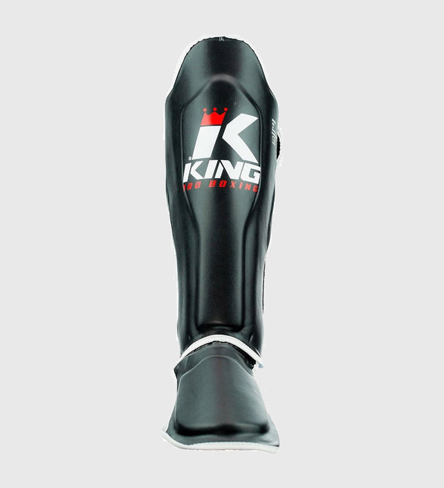 Protège-tibias King Kickboks – Noir/Blanc – Protège-tibias