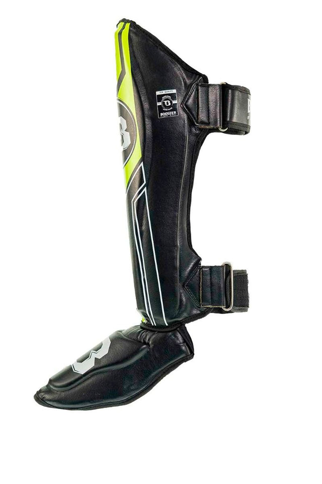 Booster Skinnebensbeskyttere V9 - Sort/Gul