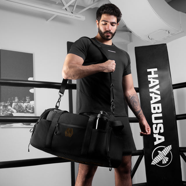 Bolsa de deporte Hayabusa x Mayweather Airstream – Negro/Oro