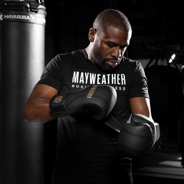 Guantes de boxeo Hayabusa x Mayweather Contender – Negro/Oro