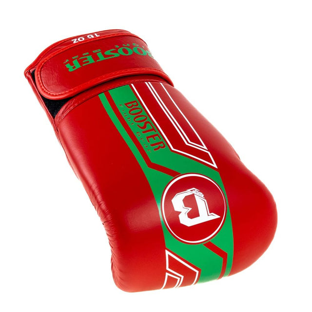 Guantoni da boxe Booster V9 'Morocco' – Rosso/Verde