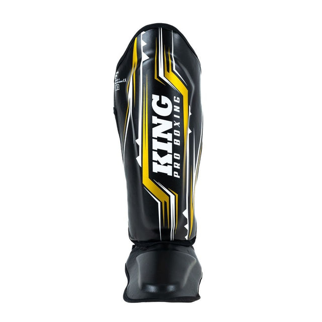 King Pro Boxing Schienbeinschoner Spartan – Schwarz/Gelb