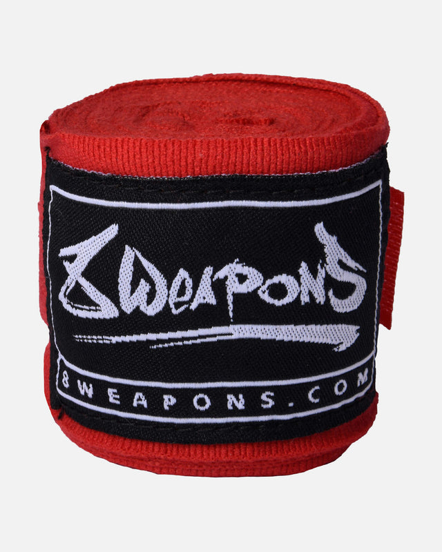 8 WEAPONS Bandages Hand Wraps, semi-elastic, - Rood