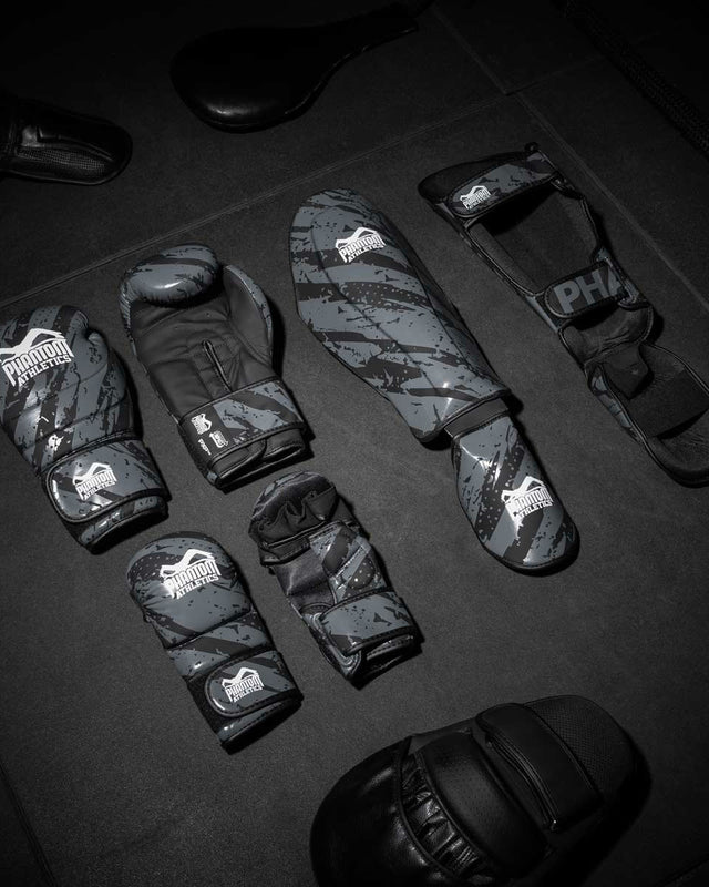Phantom Athletics Shin guards Camo Tiger – Grey