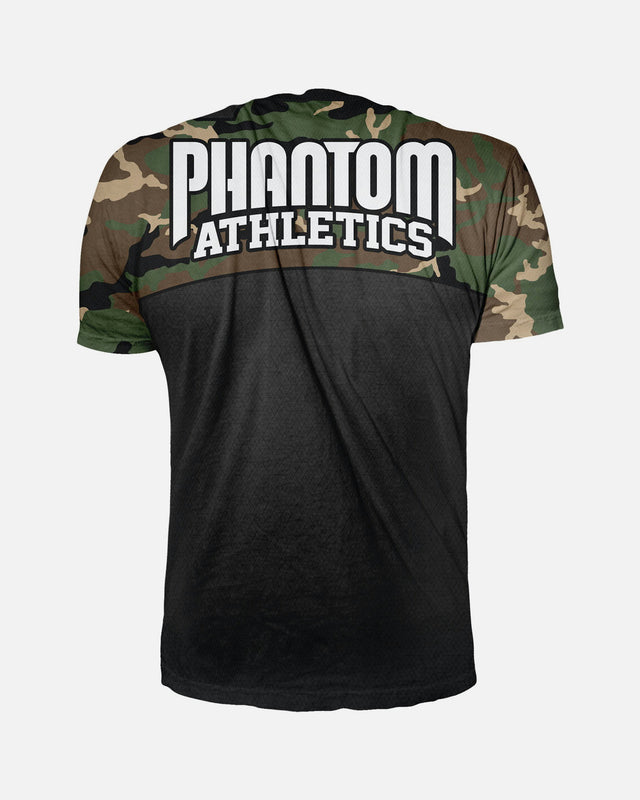 Tréninkové tričko Phantom Athletics EVO Camo – Woodland