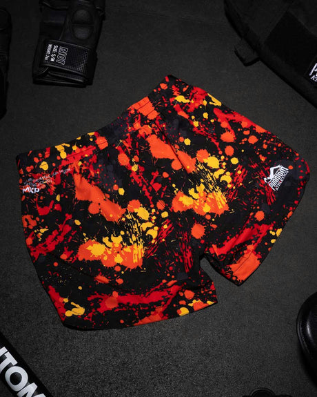 Calções de MMA Phantom Athletics Fusion Splatter – Vermelho
