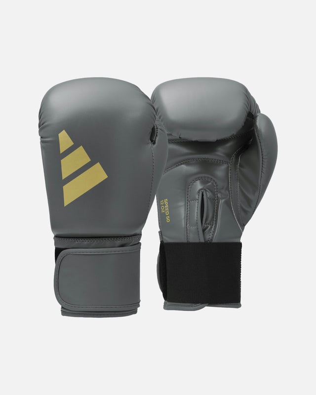 Gants de boxe Adidas Speed 50 – Gris/Or