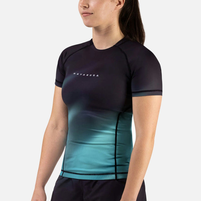 Hayabusa Rashguard Apex Nova Korta Ärmar Dam - Petrol
