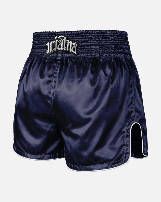 Spodenki Muay Thai 8 WEAPONS Mongkol – Granatowy/Biały