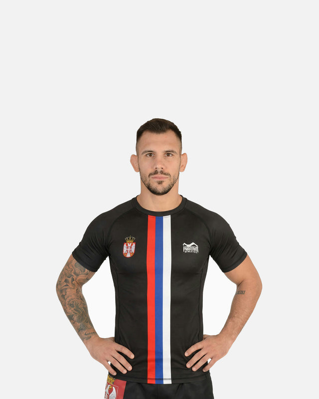 Phantom Athletics Rashguard Team Serbia – Svart