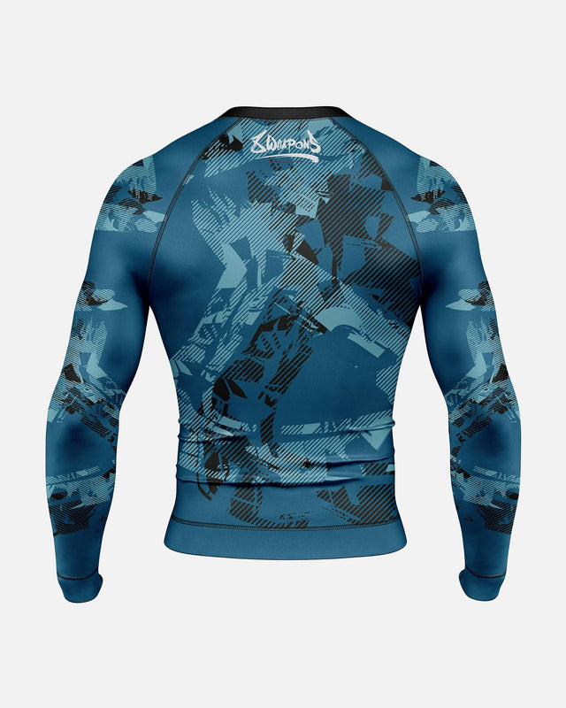 8 WEAPONS Rashguard Hit 2.0 – Mörkblå/Svart