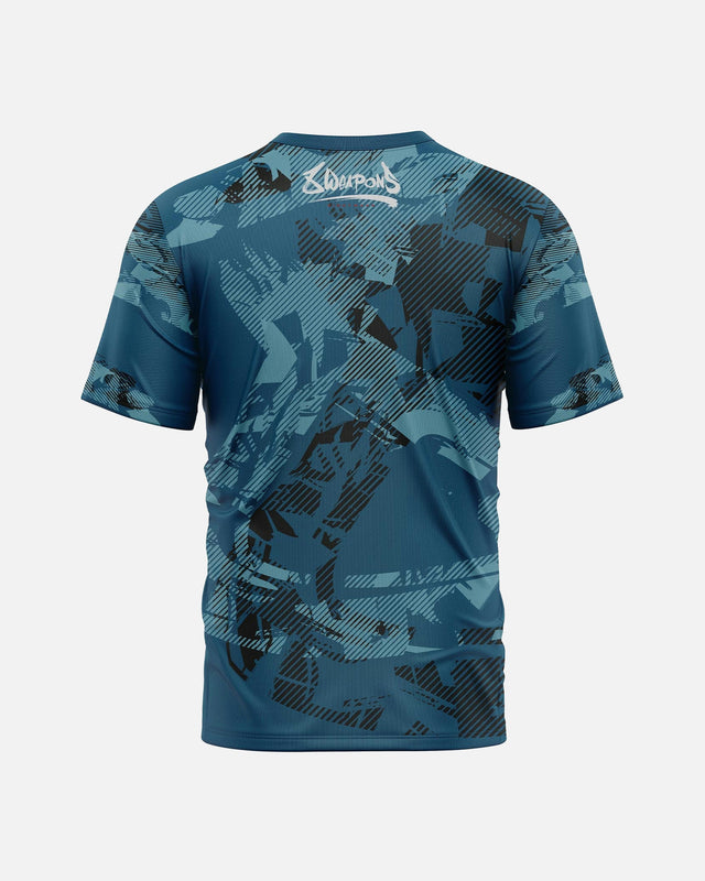 T-shirt funzionale 8 WEAPONS Hit 2.0 – Blu navy/Nero