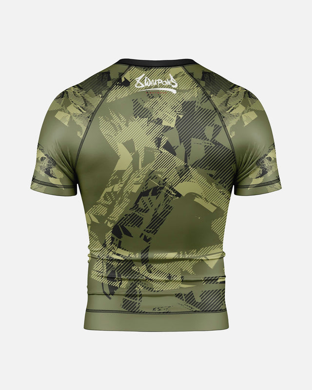 Rashguard 8 WEAPONS Hit 2.0 – Olivová/Černá