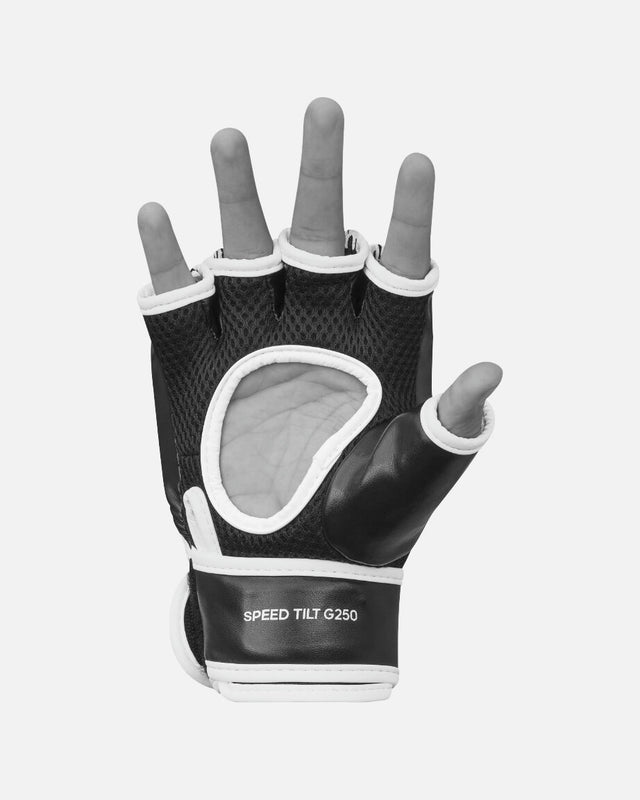 MMA grapplingové rukavice Adidas Speed Tilt G250 – Černé/Bílé