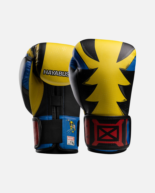 Hayabusa Marvel Classic Wolverine boksehandsker gul/sort/blå