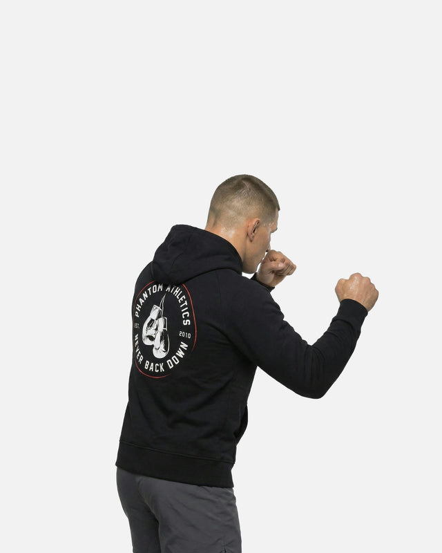 Phantom Athletics Hoodie Never Back Down – Černá