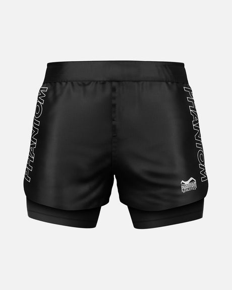 Phantom Athletics Calções de compressão Fusion-R 2in1 Ranked - Preto
