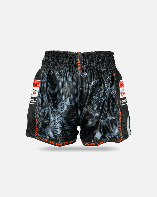 Calções de Muay Thai LVL UP Stadium – Preto
