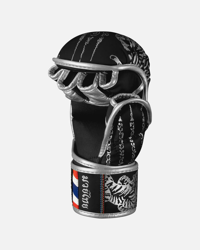 Mănuși MMA de sparring Phantom Athletics Muay Thai – Negru/Argintiu