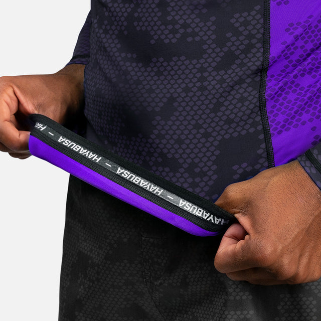 Rashguard Hayabusa Ranked Maniche Lunghe – Viola