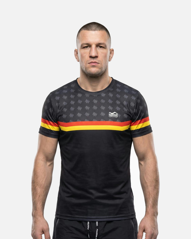 Phantom Athletics T-Shirt EVO+ Germany ECP – Sort/Rød/Guld