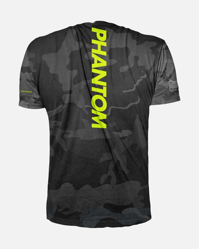 Phantom Athletics Trainingsshirt EVO Neon – Schwarz Camo/Neon
