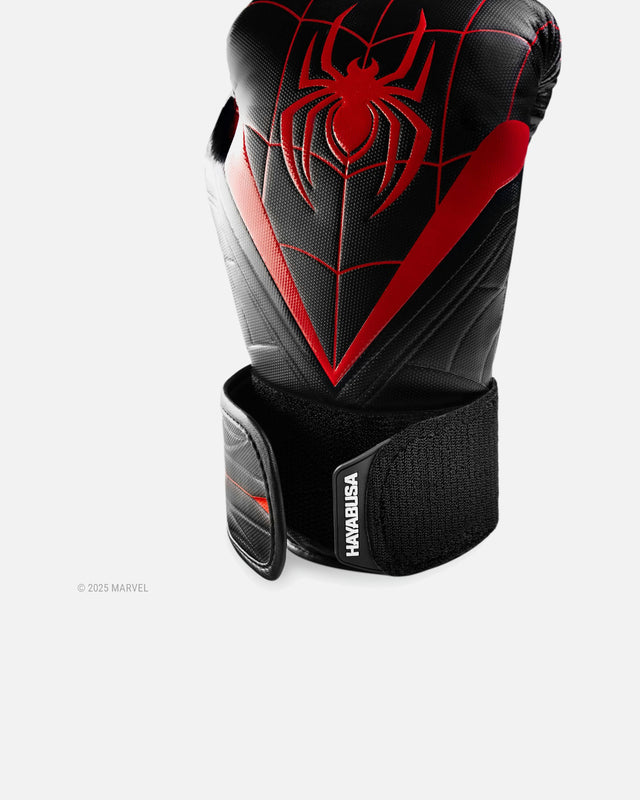 Mănuși de box Hayabusa x Marvel Miles Morales – Negru/Roșu