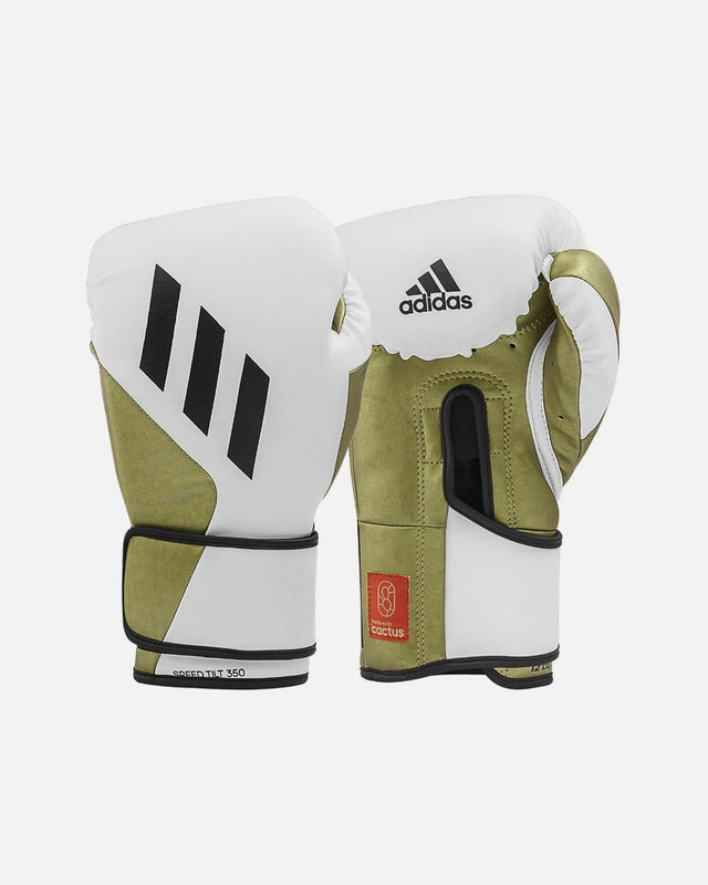 Luvas de boxe Adidas Speed Tilt 350 – Branco/Ouro