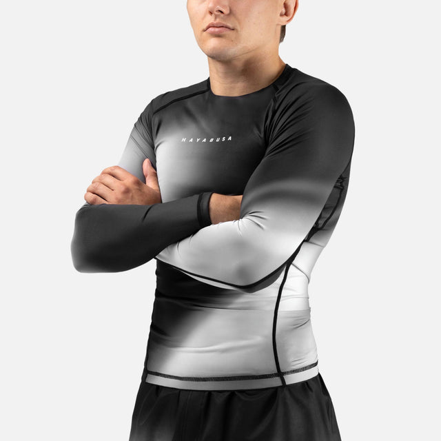 Rashguard Hayabusa Apex Nova Manga Comprida – Cinzento