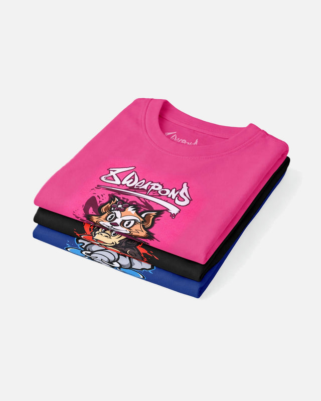 T-shirt 8 WEAPONS Bambini – Rosa