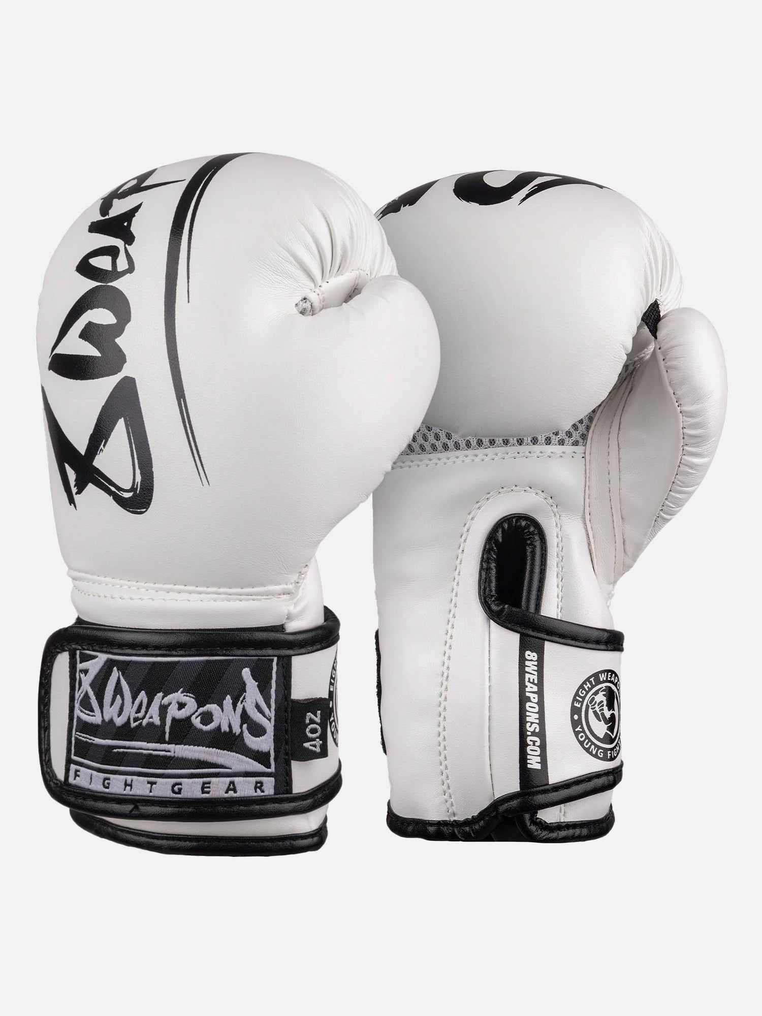 Dětské boxerské rukavice 8 WEAPONS Unlimited 2.0 – Bílé/Černé