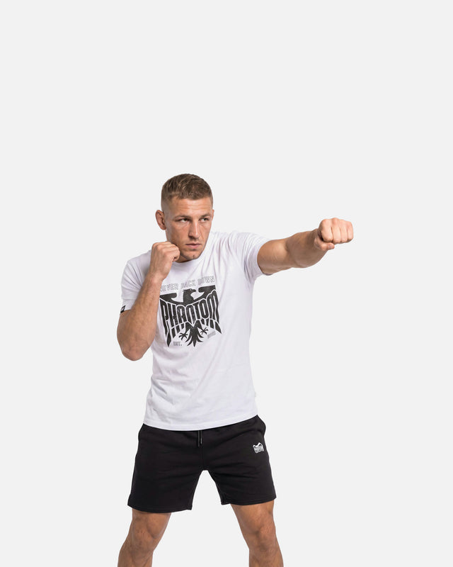 T-shirt Phantom Athletics Germany Never Back Down – Branco