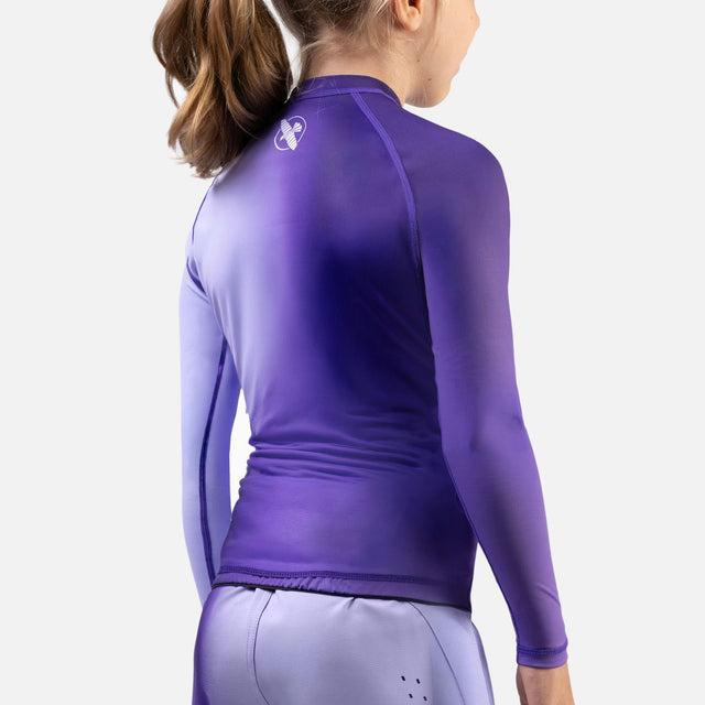 Rashguard Hayabusa Apex Nova Maniche Lunghe Bambini - Viola