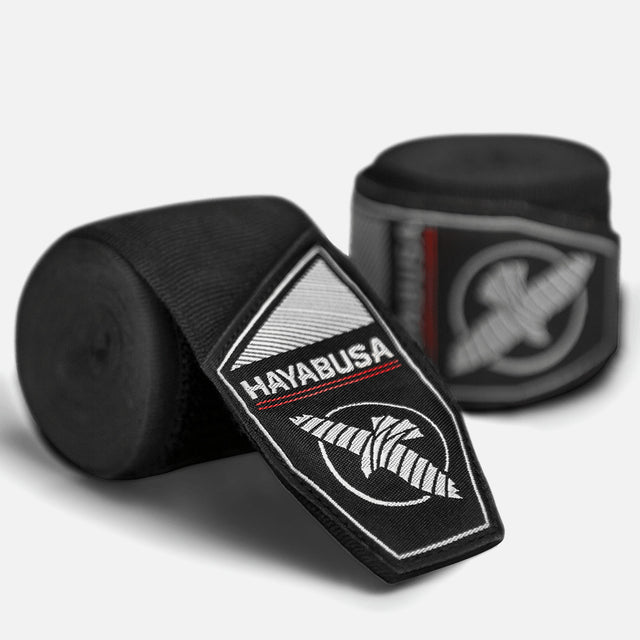 Bende da boxe Hayabusa Perfect Stretch Bambini – Nero