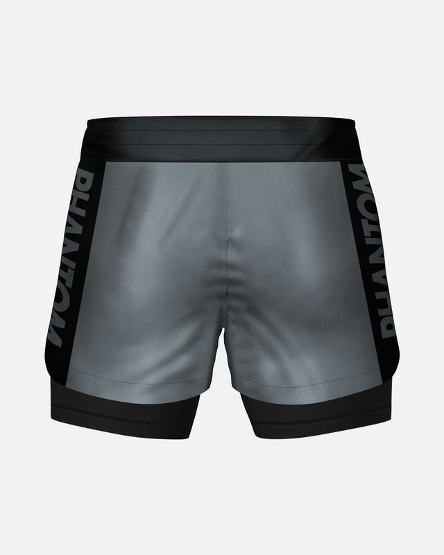 Calções de compressão Phantom Athletics Fusion 2in1 Apex – Cinzento