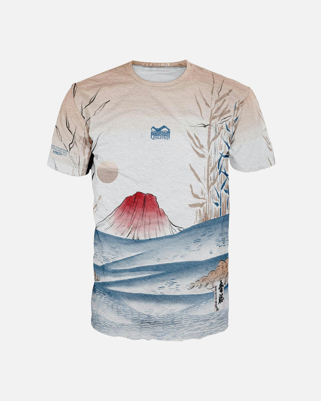 Phantom Athletics Træningsshirt EVO Japan - Beige/Blå/Rød