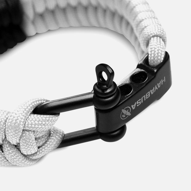 Hayabusa Paracord Jiu Jitsu Armband – Weiß