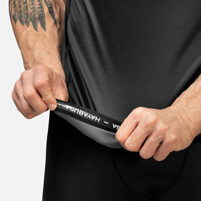 Hayabusa Rashguard Geo Krátký rukáv – Šedý