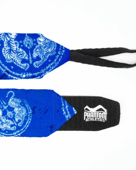 Ligaduras de boxe Phantom Athletics Sak Yant – Azul