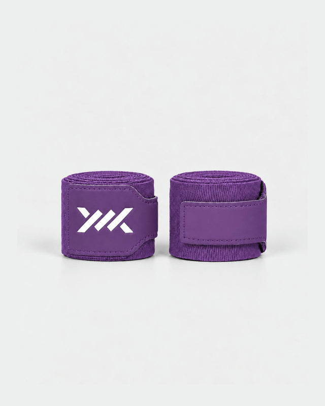 Ligaduras de boxe Caged Essential – Roxo (com saco de lavagem)