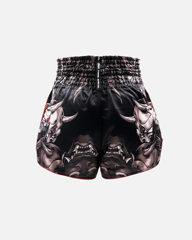 Shorts de Muay Thai Twins TTBL Kabuki – Noir