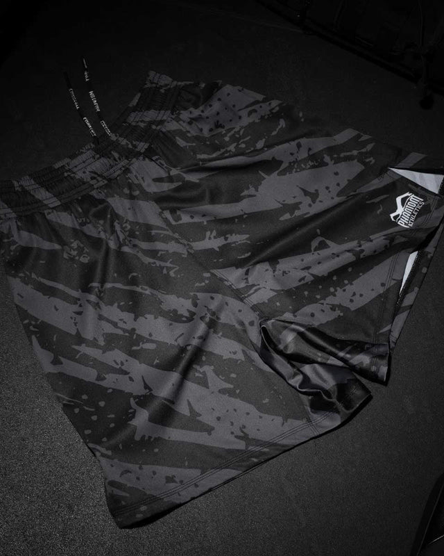 Shorts de MMA Phantom Athletics EVO Tiger Camo – Gris
