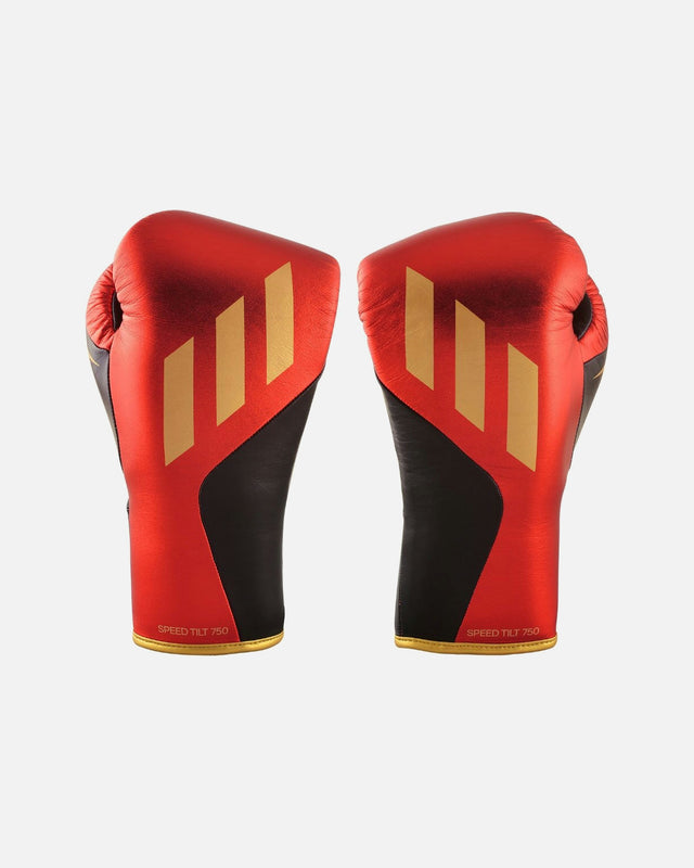 Mănuși de box Adidas Speed Tilt 750 – Roșu/Negru/Auriu