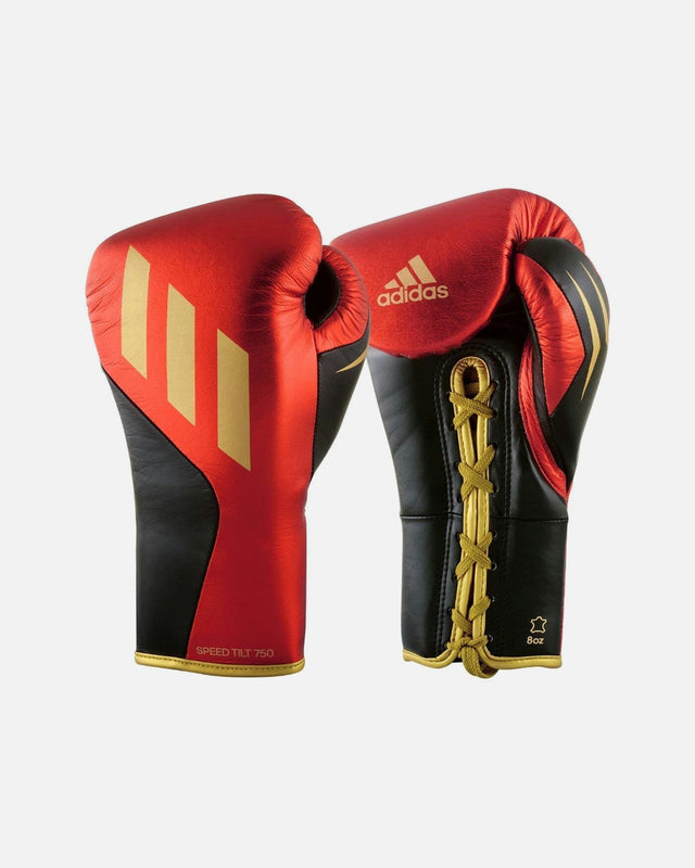 Mănuși de box Adidas Speed Tilt 750 – Roșu/Negru/Auriu